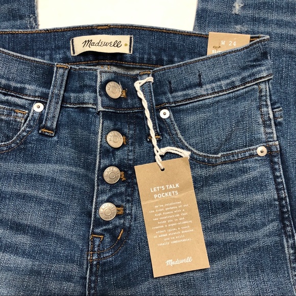 NWT Madewell Slim Straight Jeans 0504 - Picture 6 of 11